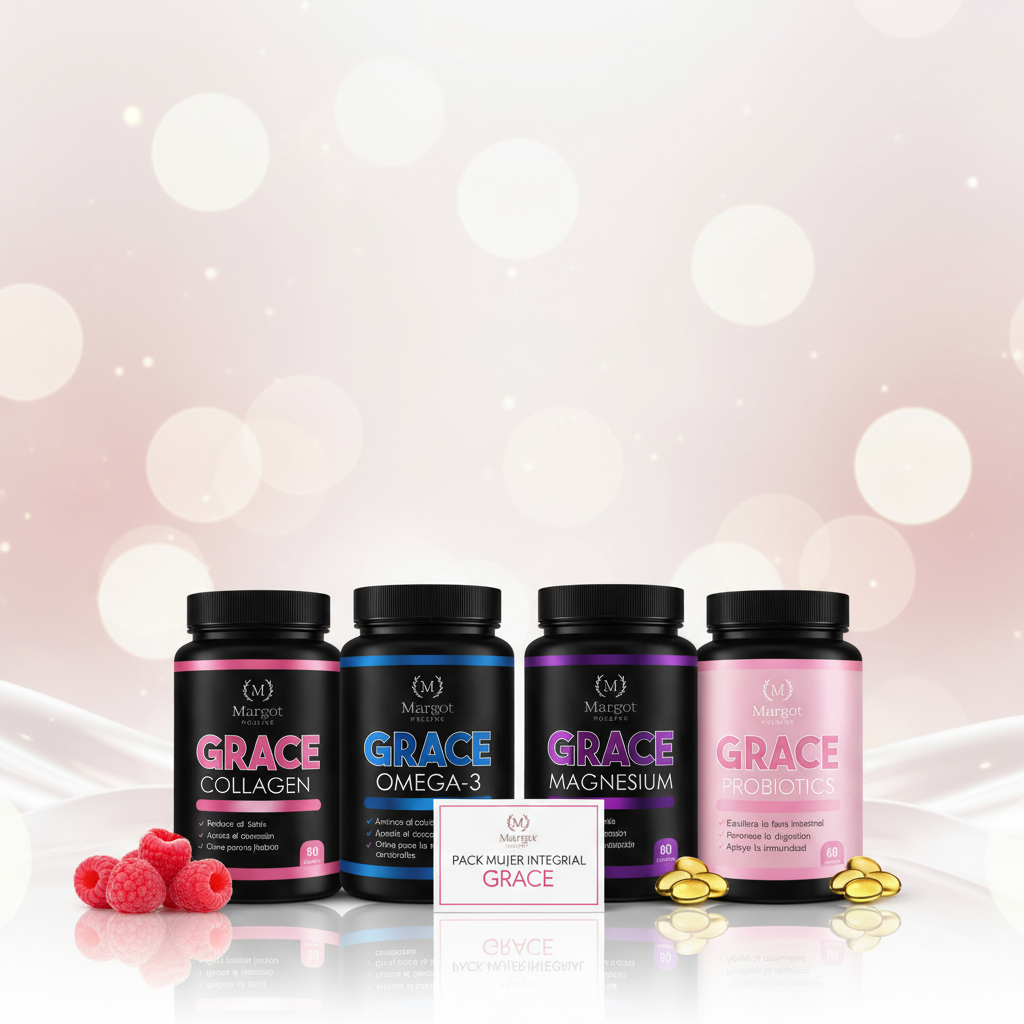 Pack Mujer Integral Grace - Colágeno + Omega-3 + Magnesio + Probióticos