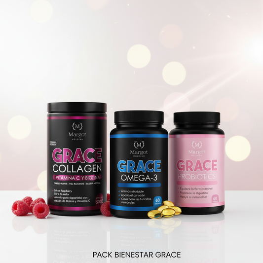 Pack Bienestar Grace - Colágeno + Omega-3 + Probióticos