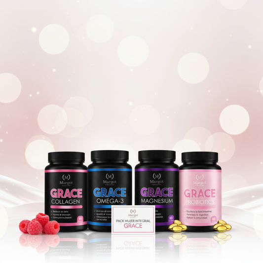 Pack Mujer Integral Grace - Colágeno + Omega-3 + Magnesio + Probióticos
